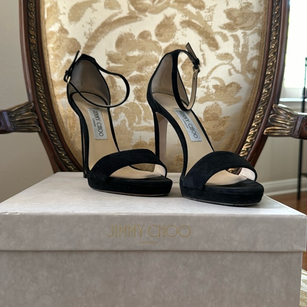 Jimmy Choo Suede Heeled Sandals